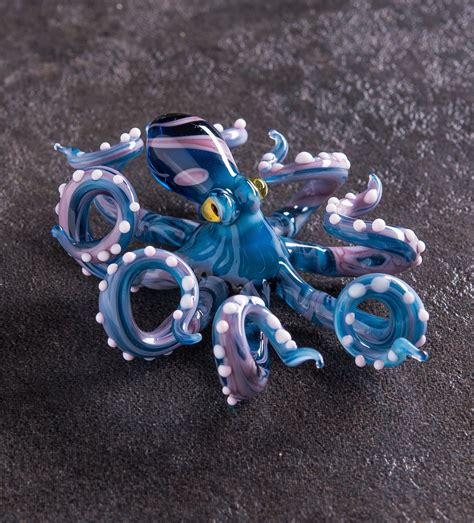 Glass Octopus Figurine Glass Sculptures And Figurines Art And Collectibles