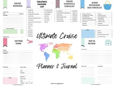 Ultimate Printable Cruise Planner Journal Load The Luggage