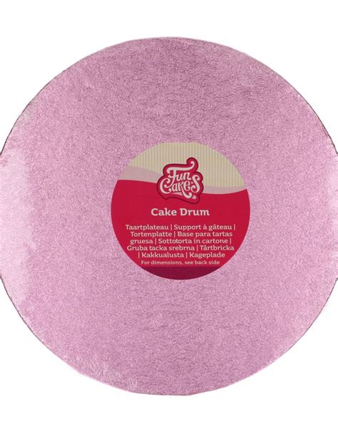 Cake Drum Rond Cm Roze Fun With Cakes