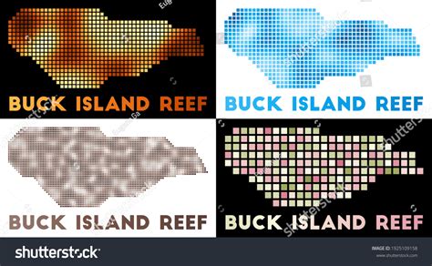 Buck Island Reef Map Collection Of Map Of Buck Royalty Free Stock