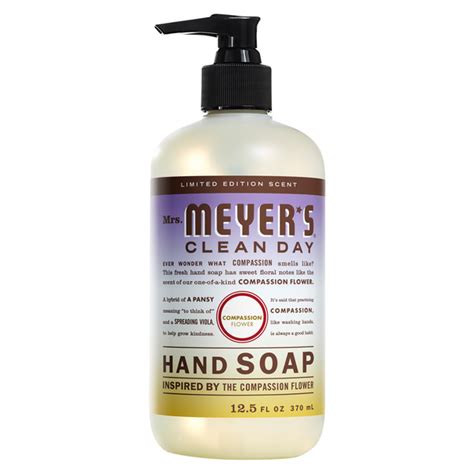 Save On Mrs Meyer S Clean Day Liquid Hand Soap Compassion Flower Pump