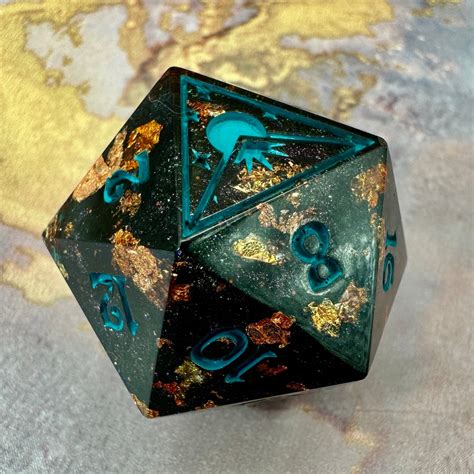 Space Junk Logo Oversized 30mm D20 Ttrpg Dungeons And Dragons Etsy