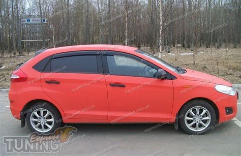 Ветровики Чери Вери хэтчбек (дефлекторы окон Chery Very hatchback ...