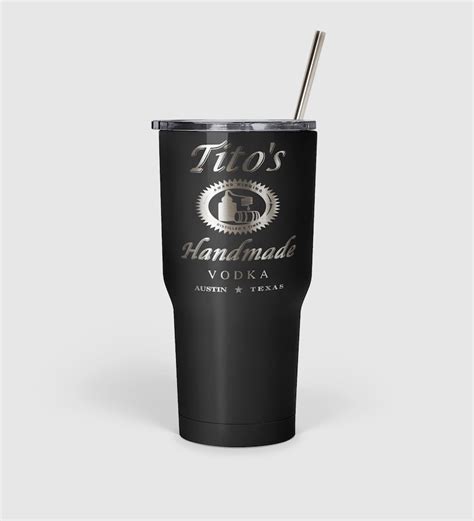 Titos Tumbler Black Yetirtichogg Tumbler 20oz Or 30oz Etsy