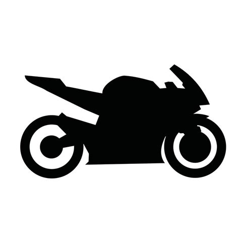 Motorbike Silhouette Side View Vector Art At Vecteezy