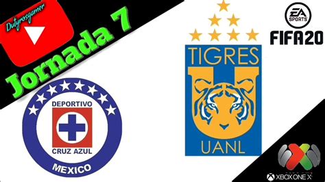 Cruz Azul Vs Tigres Liga Mx Partido Completo Simulation Game Fifa Youtube