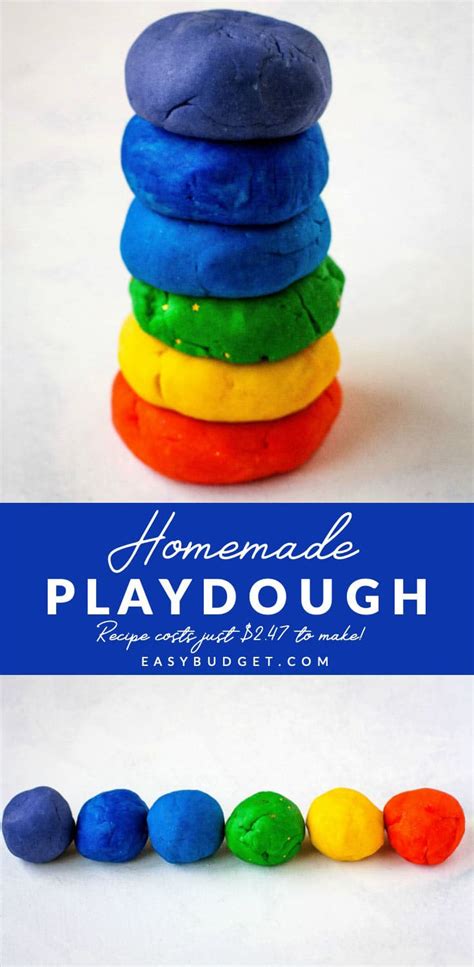 How To Make Homemade Playdough Easy Budget Recipes