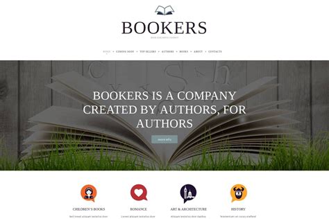 Publishing House Website Template For Book Publishers Motocms