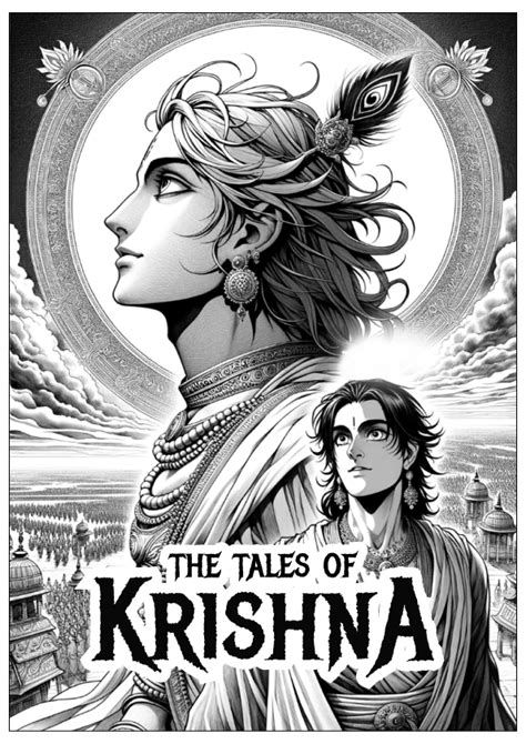 Shonen Style Manga Titled The Tales Of Krishna Generated Using Dall·e