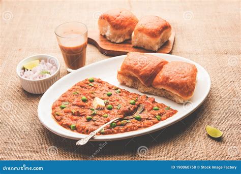 Pav Bhaji Is A Popular Indian Street Food That Consists Of A Spicy Mix