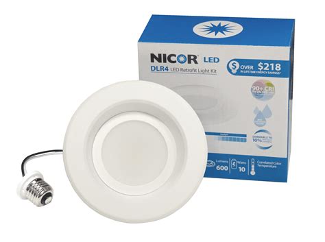 Nicor Lighting Inch Dimmable K Led Remodel Downlight Retrofit Kit