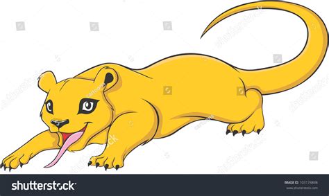 Happy Kinkajou Cartoon Stock Vector (Royalty Free) 103174898 | Shutterstock