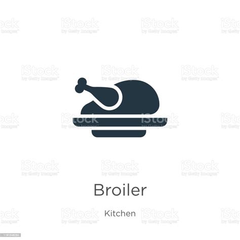 Broiler Icon Vector Trendy Flat Broiler Icon From Kitchen Collection