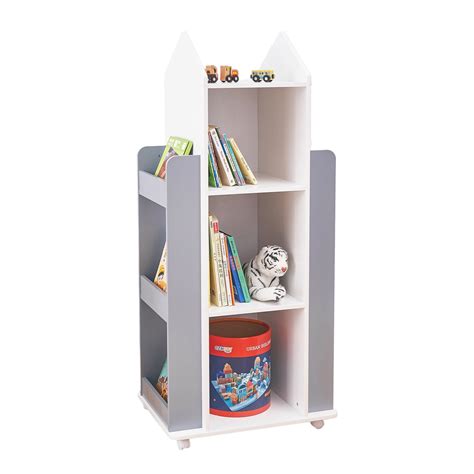 Organizator pentru copii GINGER HOME, rotativ 360°, alb, gri - eMAG.ro