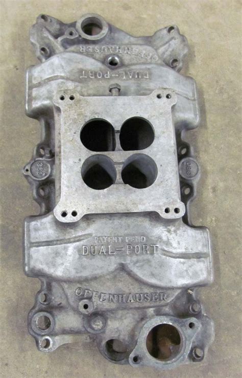 Vintage Offenhauser Dual Port Aluminum Intake Manifold Chevy 283 327 350 Offy Ebay