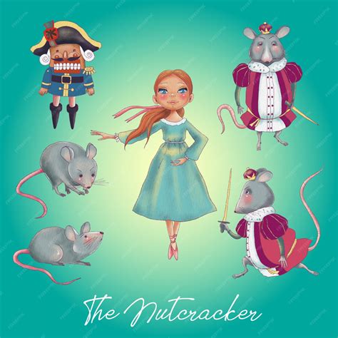O Quebra Nozes Desenho - Conjunto de personagens de desenhos animados de quebra-nozes história ...