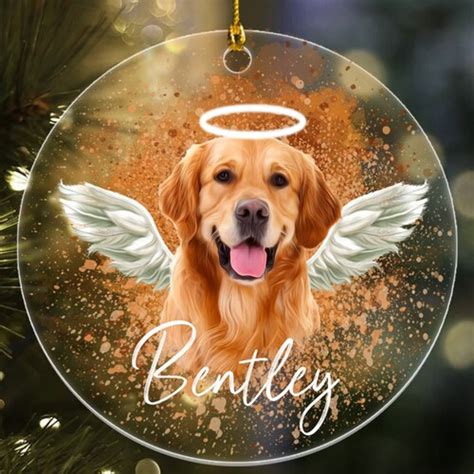 Personalized Pet Memorial Photo Ornament Pet Loss Ts Etsy