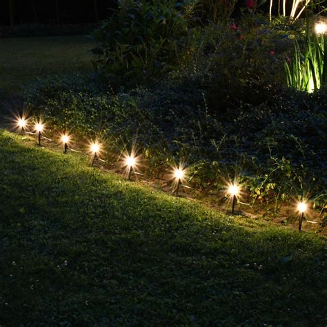 Solar Powered Pathway Lights with 8 White Globe Bulbs – LumaBase