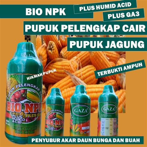 Jual Pupuk Npk Plus Ga Dan Humid Acid Pelebat Jagung Terbaik Bio Npk