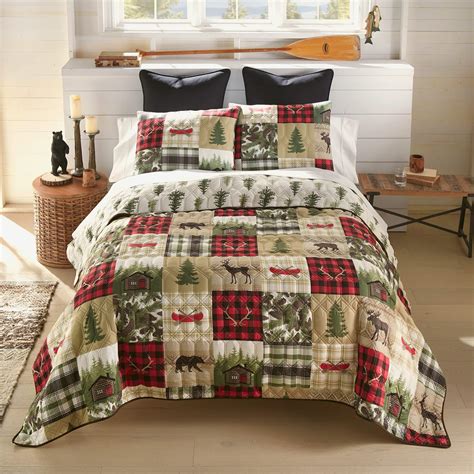 Amazon Donna Sharp Queen Bedding Set 3 Piece Wilderness Pine