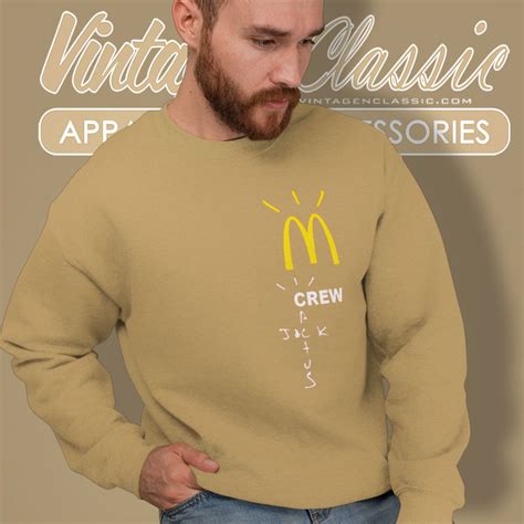 Travis Scott X Mcdonalds Crew Shirt - Vintagenclassic Tee