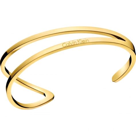 Calvin Klein Outline Gold Bangle Kj Vjf M