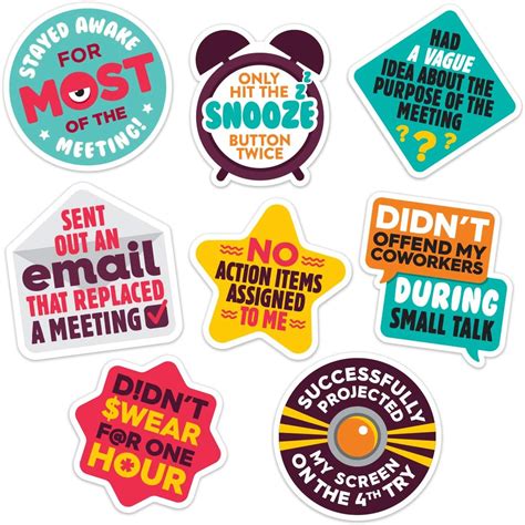 Pack Of 72 Humorous Stickers For Adults Adulting Stickers