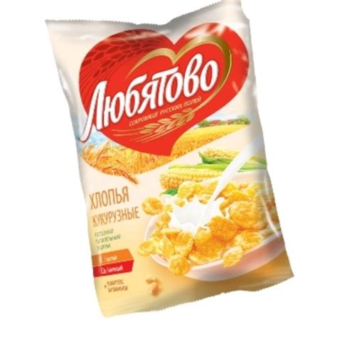 Хлопья кукурузные, Любятово - продукты на Веганплане