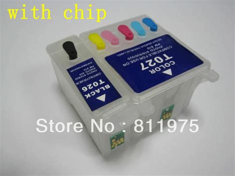 T026 T027 Refillable Ink Cartridge For Epson Stylus Photo 810 820 830