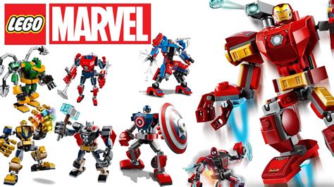 All Lego Marvel Mech Armor Sets Youtube