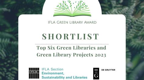 Ifla Green Library Award BvÖ Büchereiverband Österreichs