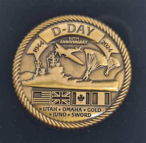 D Day 80th Anniversary Commemorative Coin 2024 Empire Poppy Store