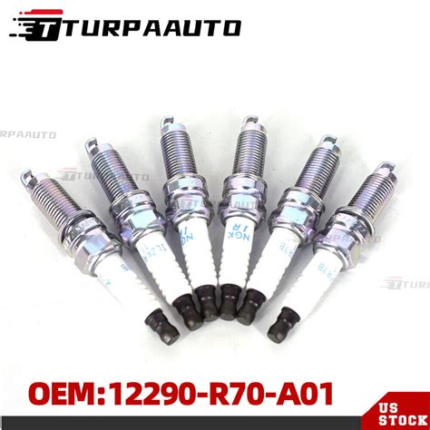 6pc New Genuine OEM NGK Iridium Spark Plugs For Honda 12290 R70 A01