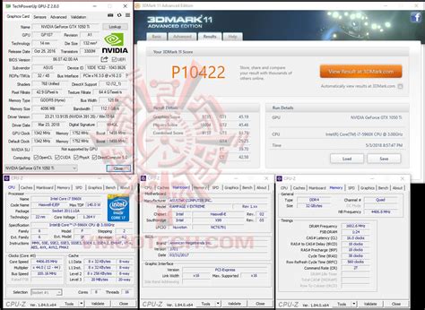 ASUS GeForce GTX 1050Ti 4GB CERBERUS Review , : : 3DMark 11 Benchmark ...