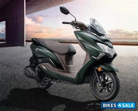 Air Cooled Matte Green Suzuki Burgman Street Ride Edition Scooter At