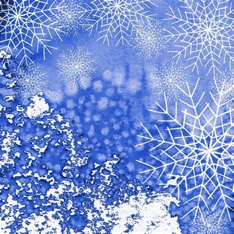 Fondo De Navidad Dibujado A Mano Papel Digital De Acuarela Azul Con