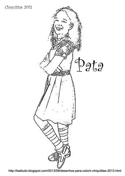 DESENHOS PARA COLORIR CHIQUITITAS 2013 sbt PERSONAGENS - PATA