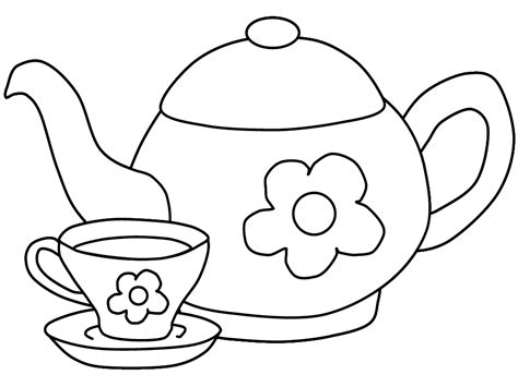 Printable Teapot Coloring Pages - Coloring Home