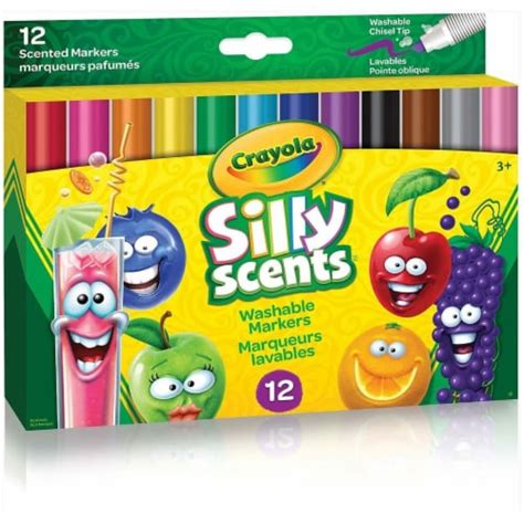 Crayola Silly Scents Wedge Tip Markers 12 Count 1 Ralphs