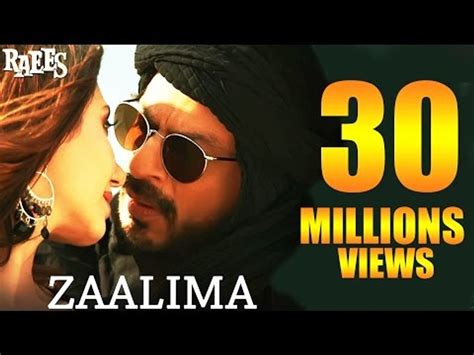 Zaalima Song Crosses 30 Million Views Raees Shahrukh Khan And Mahira