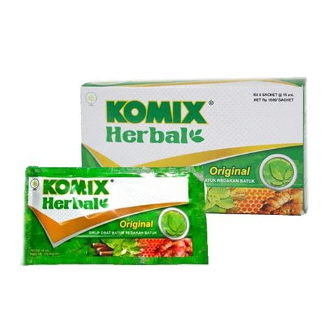 Jual Komix Herbal Original Sachet Komix Herbal Sachet Kotak Isi