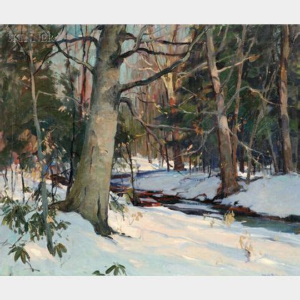 Sold at auction Emile Albert Gruppé American 1896 1978 Winter Thaw