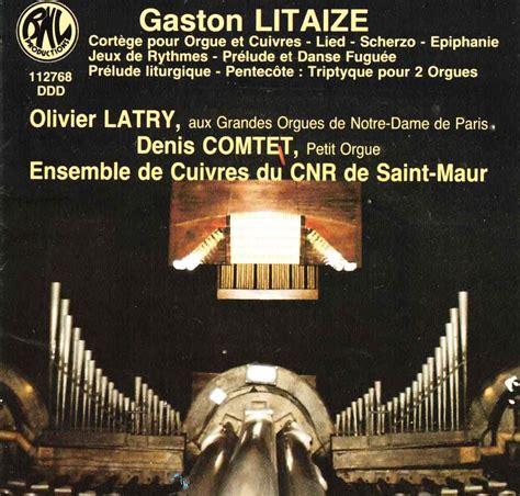 Orgelwerke Litaize Gaston Gilbert Amazon Es CDs Y Vinilos