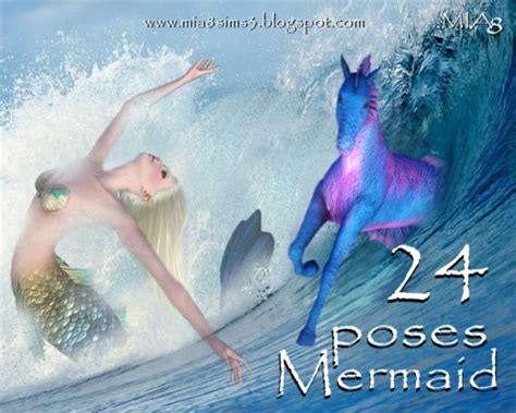 Mermaid Poses Mia8 Симс 4 Симс Плейлисты