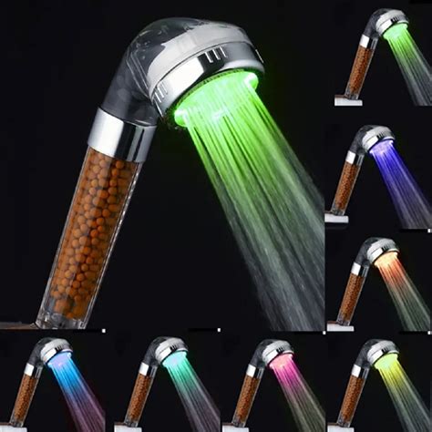 Bathroom Showerheads Fantasy 7 Color Led Shower Head Spa Anion Water Saving Shower Head Shower