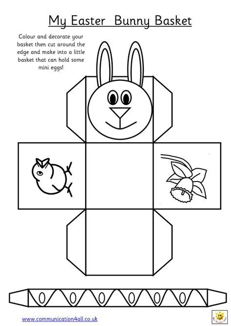 Want To Make A Simple Easter Basket Easter Basket Templates Easter