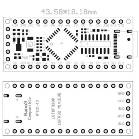 Lgt F P Lqfp Minievb Arduino Nano V