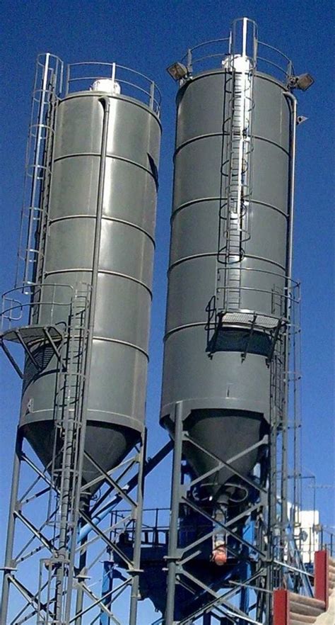 Cement Fly Ash Storage Silo Size Dimension Ft H At In