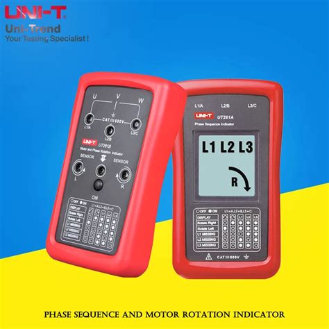 Uni T Ut A Ut B Phase Sequence And Motor Rotation Indicator Non