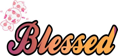 Download #mq #word #candy #blessed Clipart (#4972049) - PinClipart